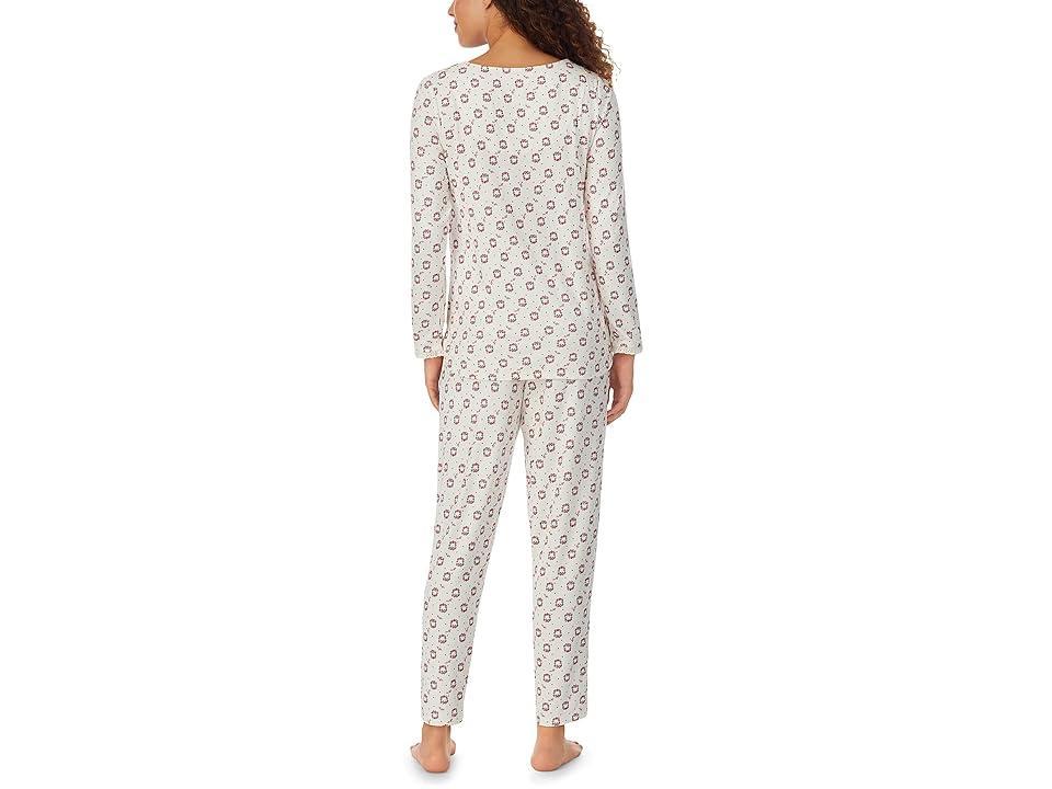 Lanz of Salzburg Sweater Knit Henley PJ Set (Wreath) Women's Pajama Sets Product Image