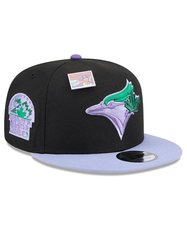 Mens New Era Black/Purple Toronto Blue Jays Grape Big League Chew Flavor Pack 9FIFTY Snapback Hat Product Image