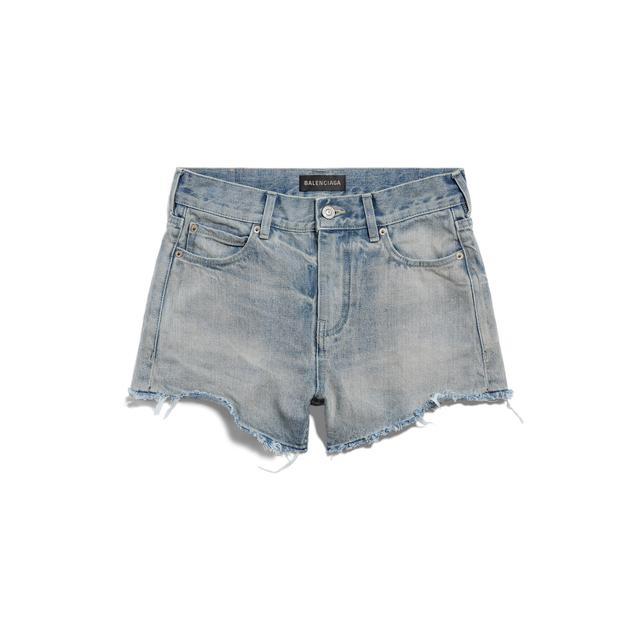 Women's Mini Shorts in Light Blue Product Image