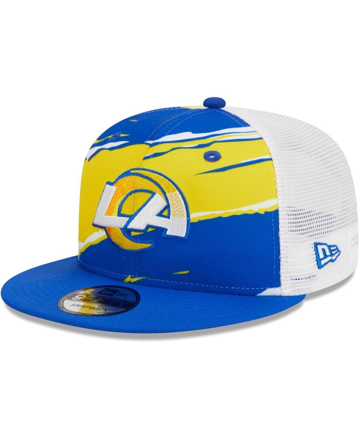 Mens New Era Royal Los Angeles Rams Tear Trucker 9FIFTY Snapback Hat Product Image