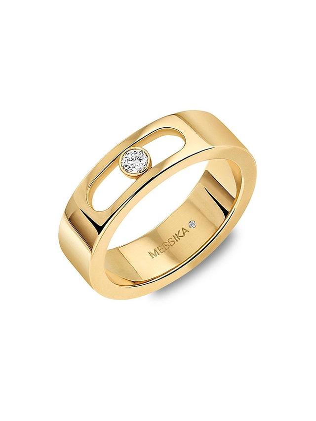 Womens 18K Yellow Gold & Diamond Wedding Band Product Image