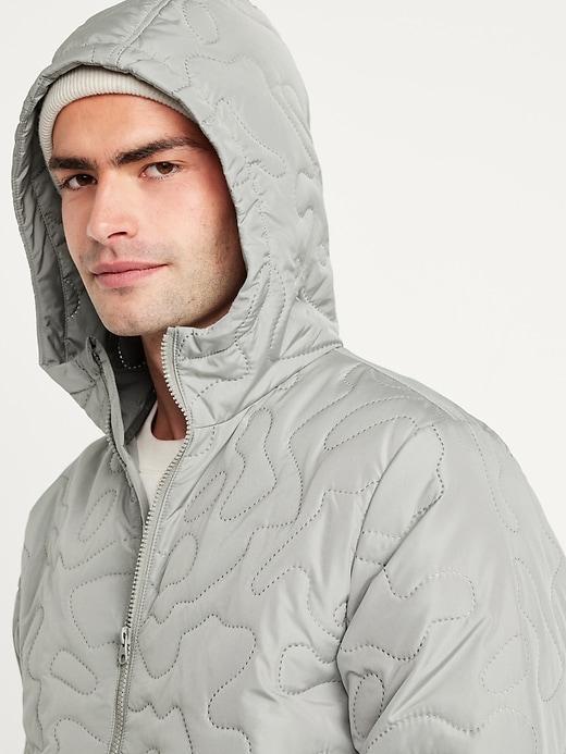 Water-Resistant Quilted Zip Jacket Product Image