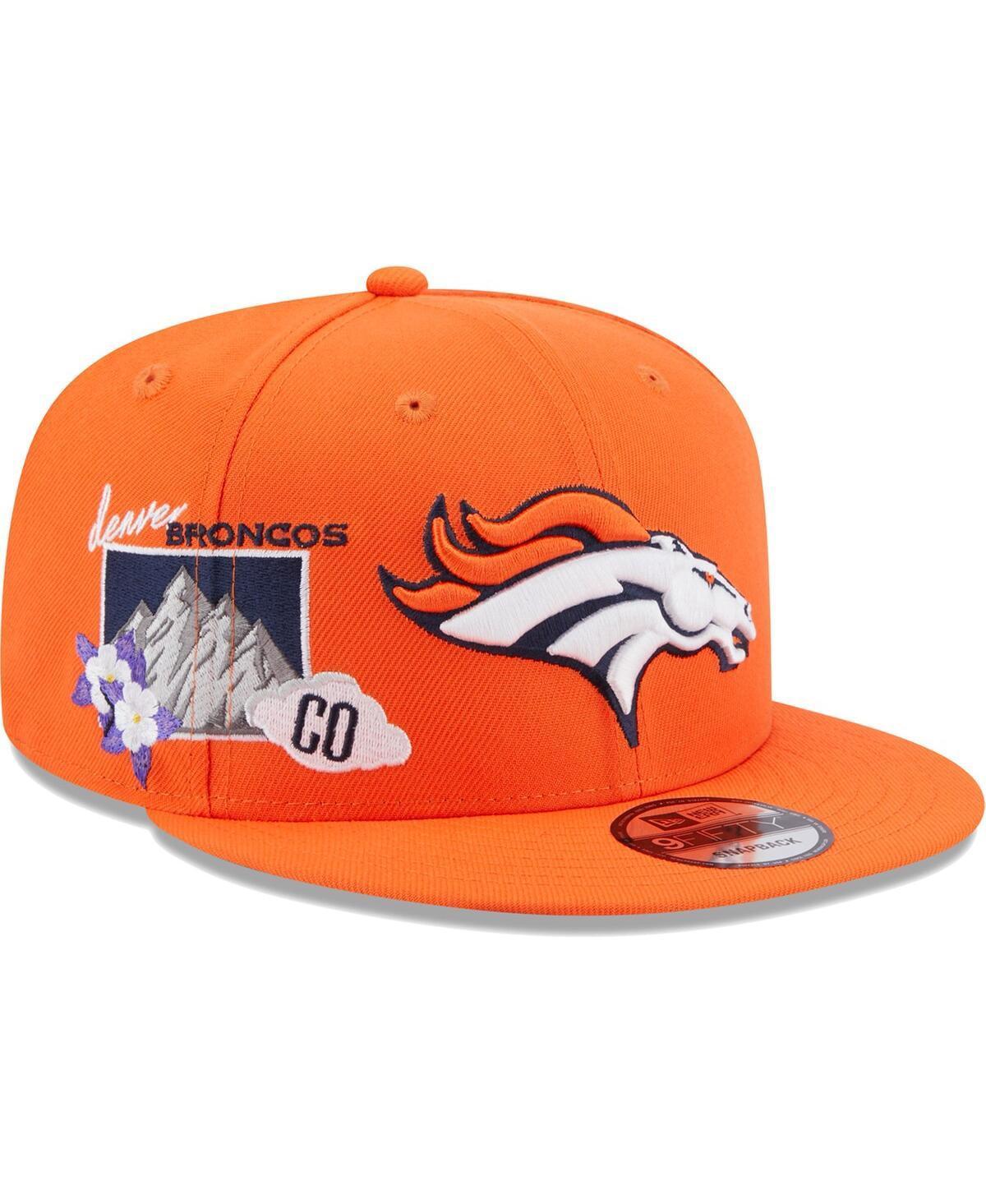 Mens New Era Denver Broncos Icon 9FIFTY Snapback Hat Product Image