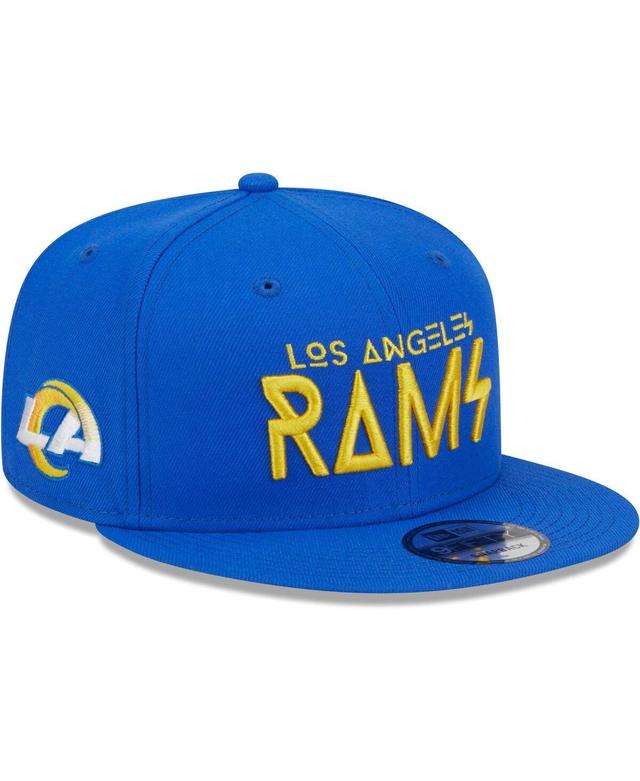 Mens New Era Royal Los Angeles Rams Word 9FIFTY Snapback Hat Product Image