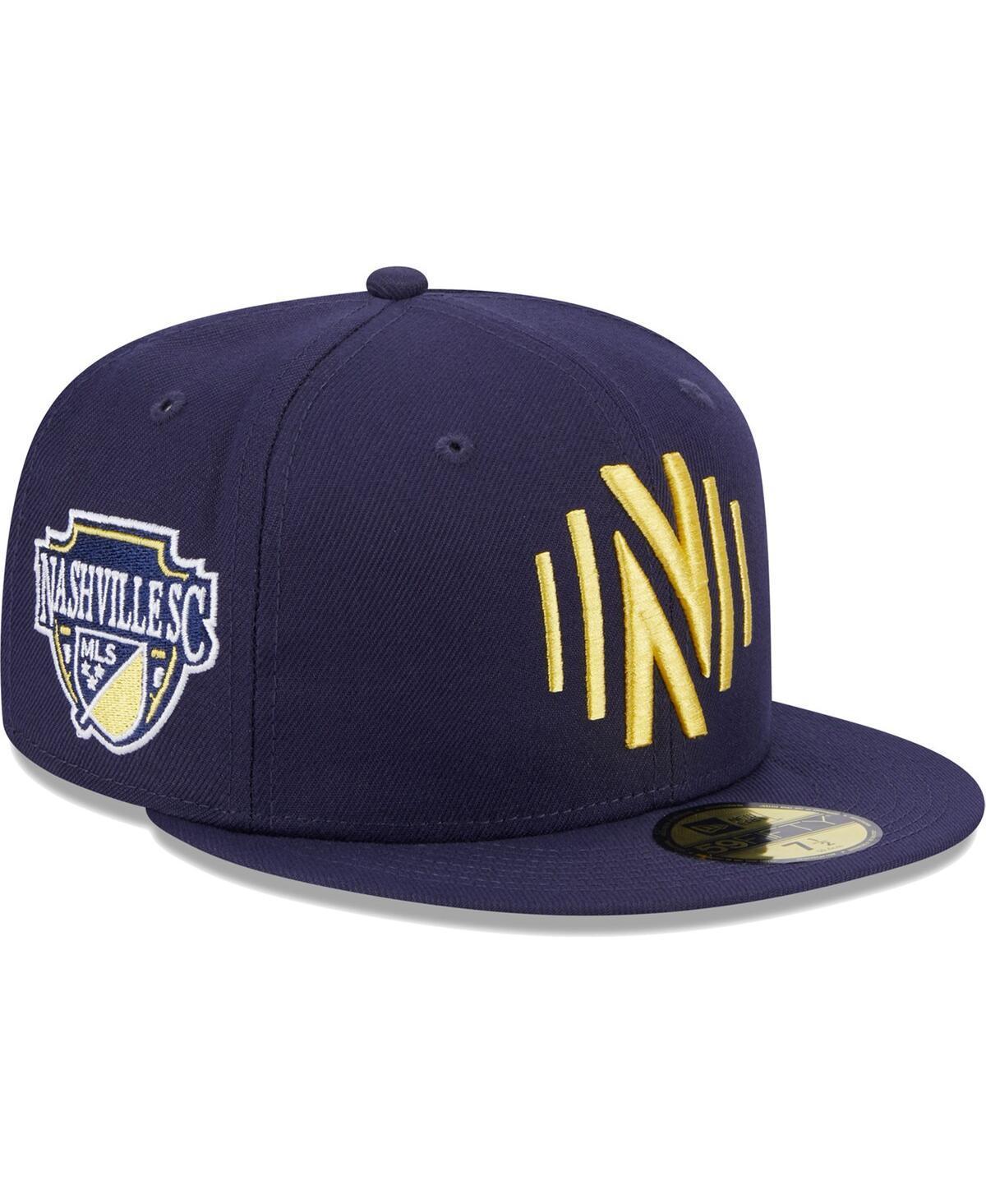 Mens New Era Navy Nashville Sc Patch 59Fifty Fitted Hat Product Image