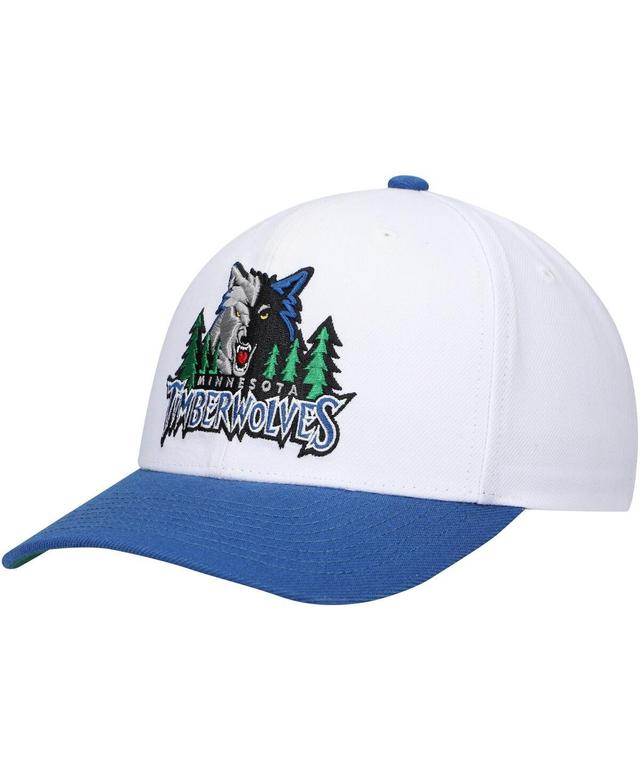 Mens Mitchell & Ness /Blue Minnesota Timberwolves Hardwood Classics Core 2-Tone 2.0 Pro Snapback Hat Product Image