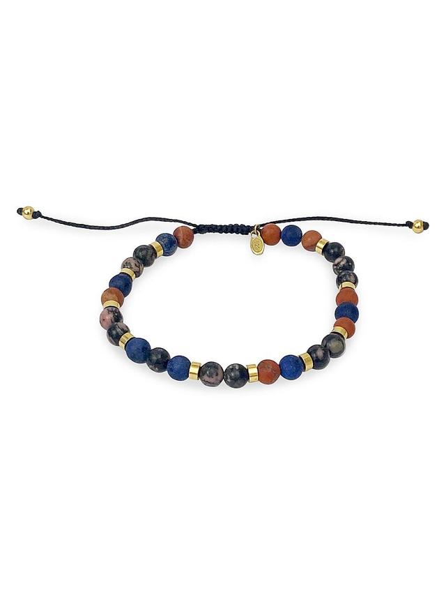 Jan Leslie Mixed Gemstone & Sterling Silver Pull Cord Bracelet Product Image