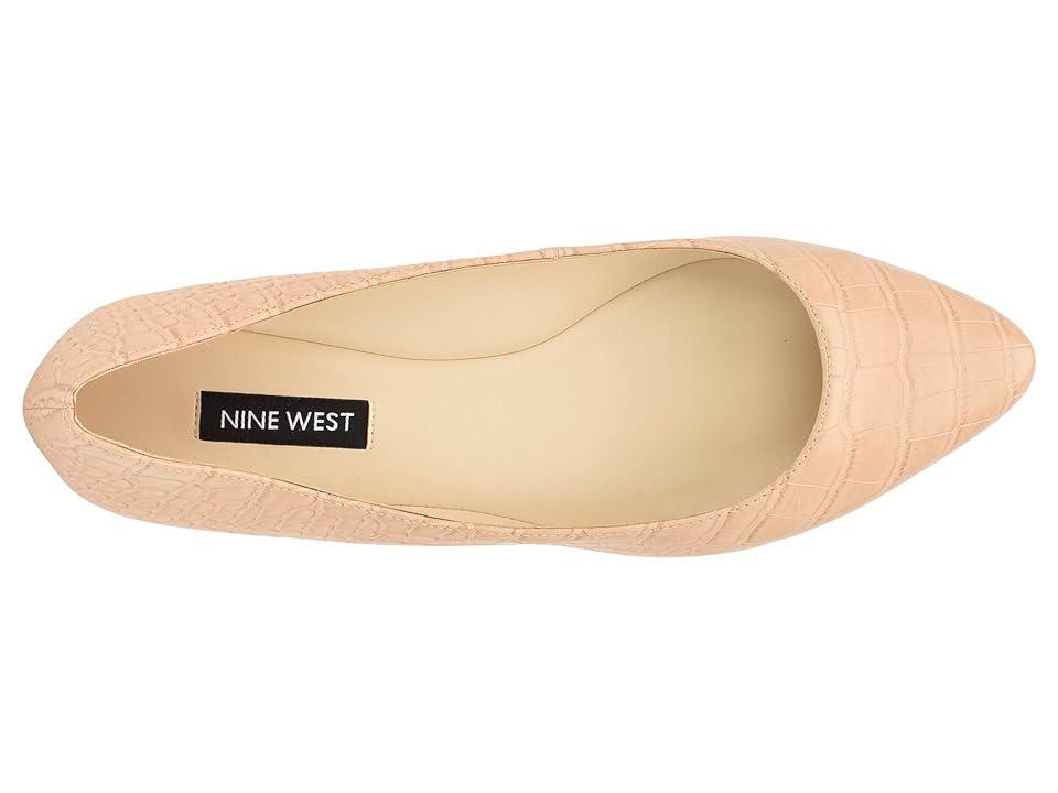 Nine West SpeakUp Flat (Warm Blush Crocodile) Women's Dress Flat Shoes Product Image