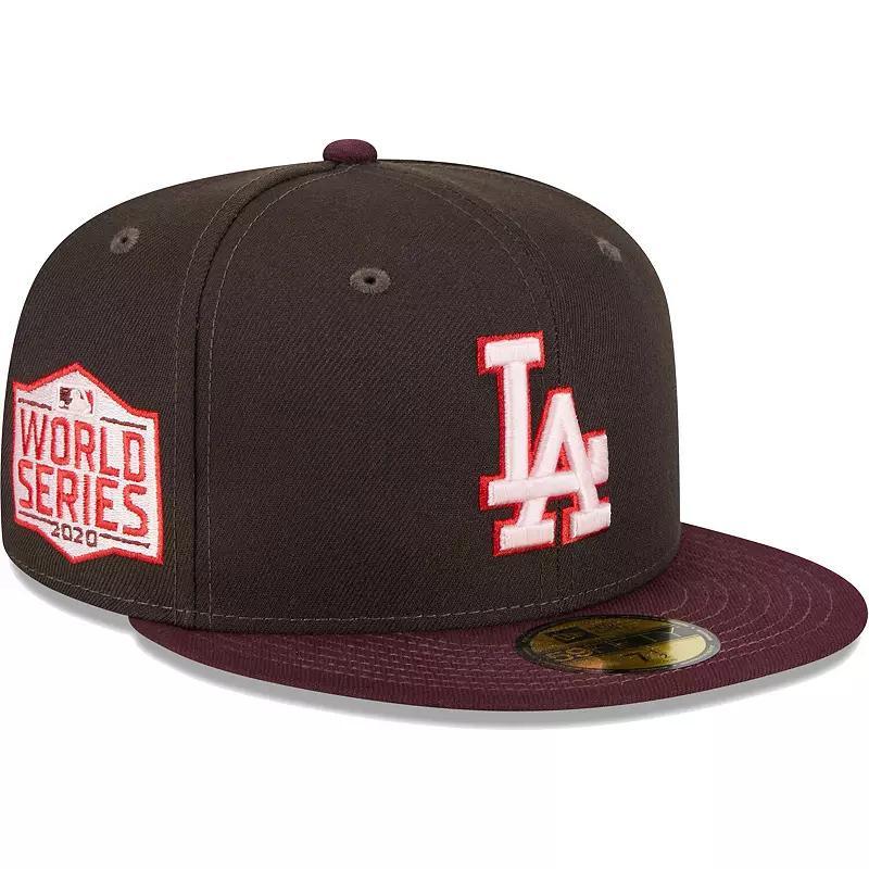 Mens New Era /Maroon Los Angeles Dodgers Chocolate Strawberry 59FIFTY Fitted Hat Product Image