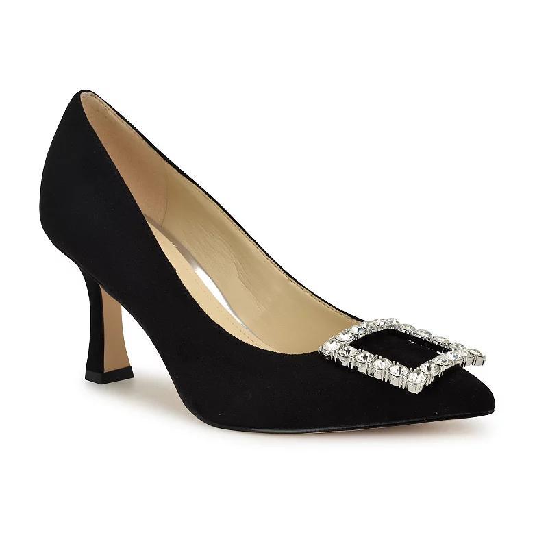 Nine West Jaquee Womens Buckle Toe Embellished Dress Pumps Product Image