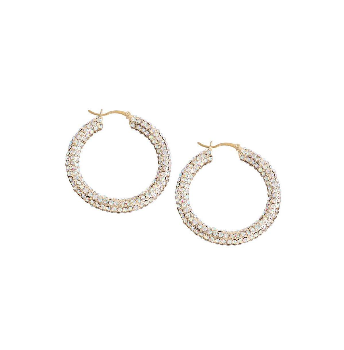 Sohi Womens Bling Hoop Earrings Product Image