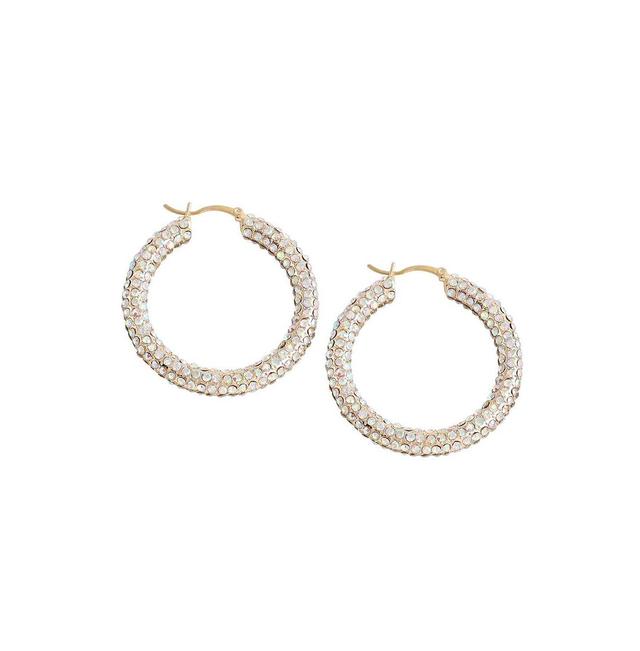 Sohi Womens Bling Hoop Earrings Product Image