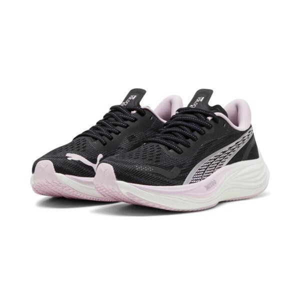 PUMA Velocity NITROâ¢ 3 Women's Running Shoes in Black/Silver/Grape Mist Product Image