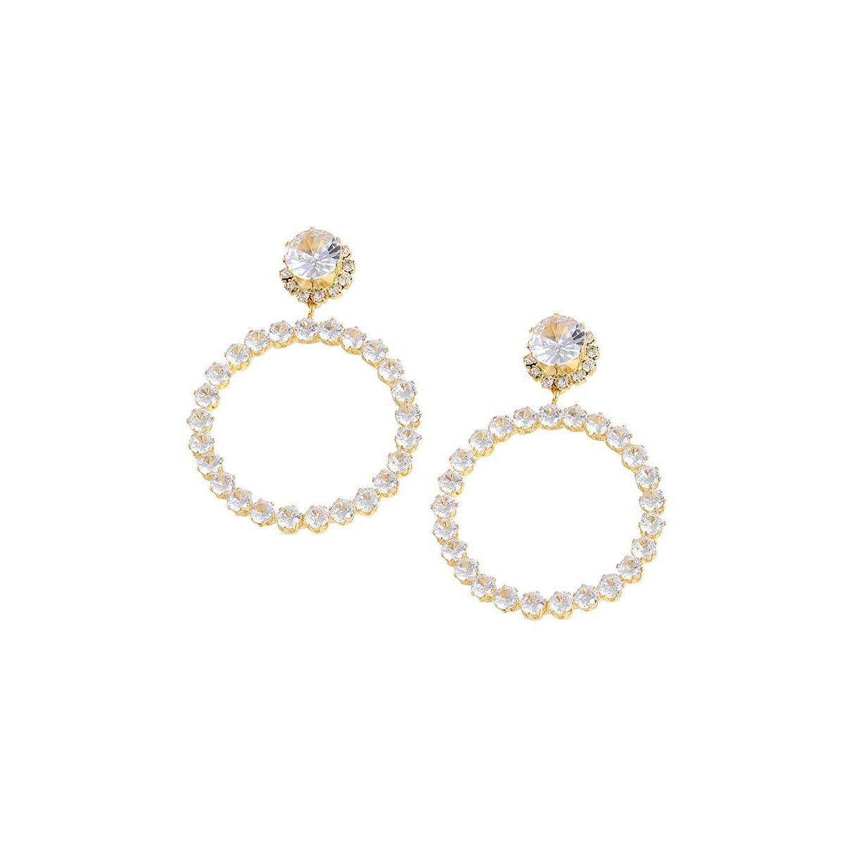 Sohi Womens Circular Drop Earrings Product Image