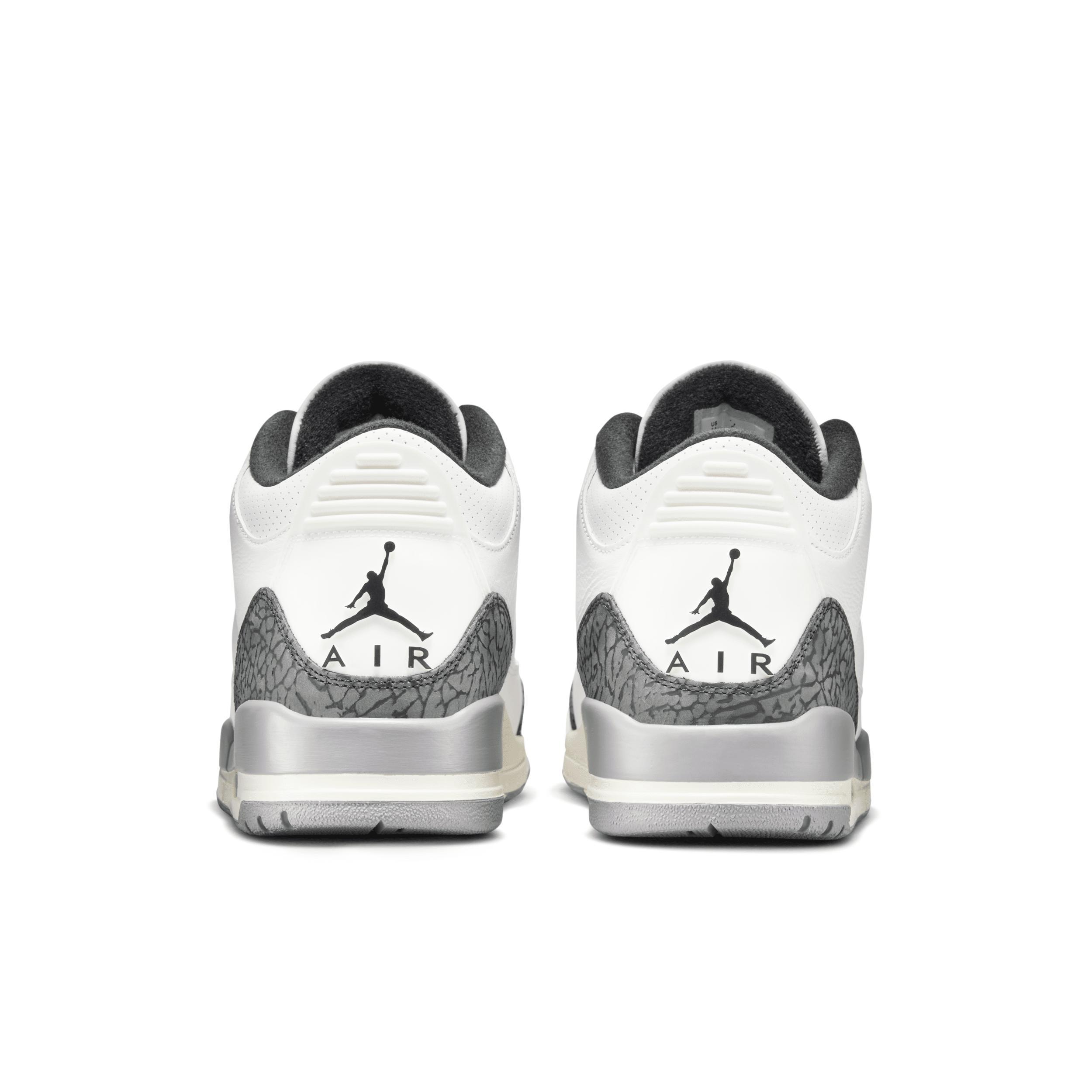 Mens Air Jordan 3 Retro Cement Grey Shoes Product Image