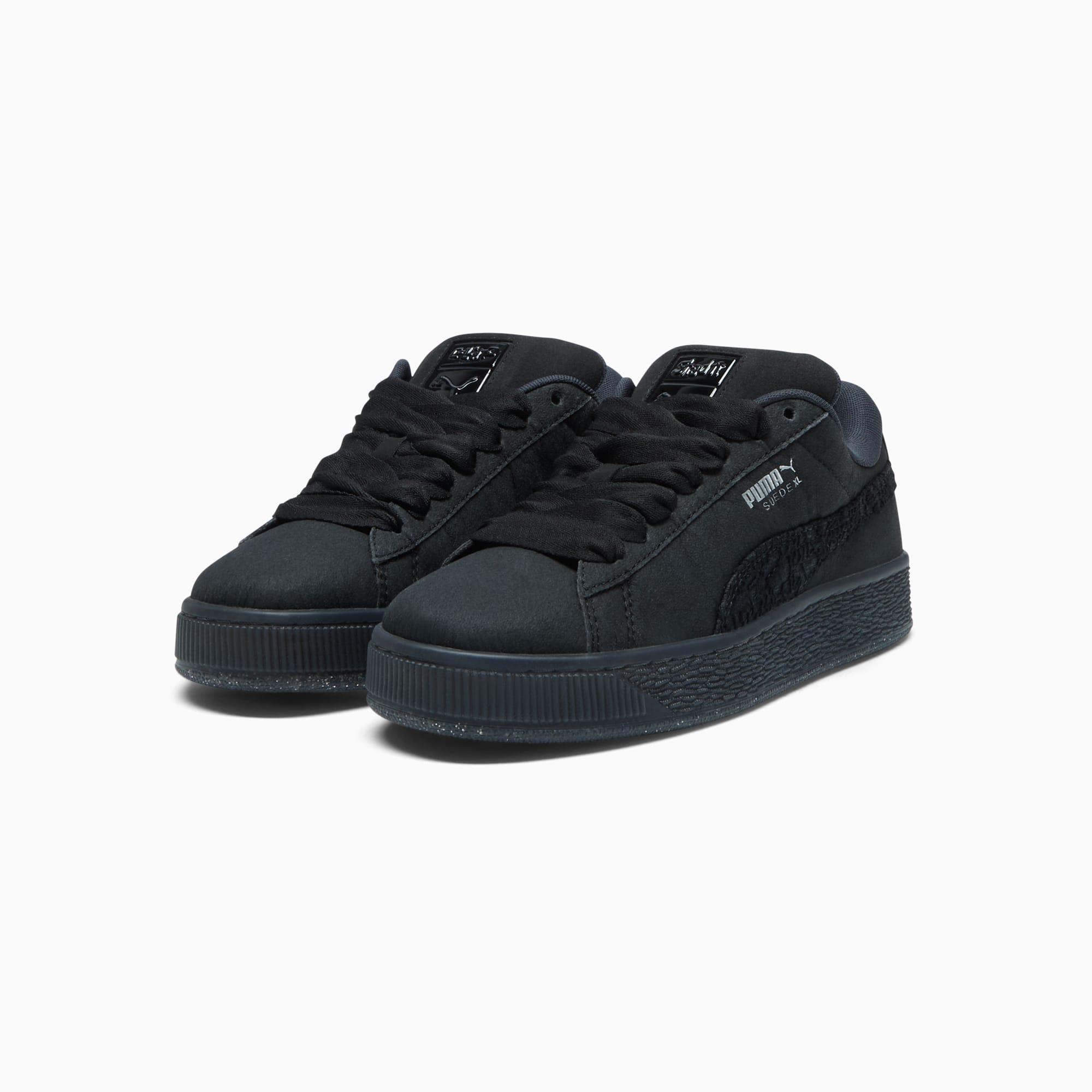 PUMA x COLLINA STRADA Suede XL Black Women's Sneakers Product Image