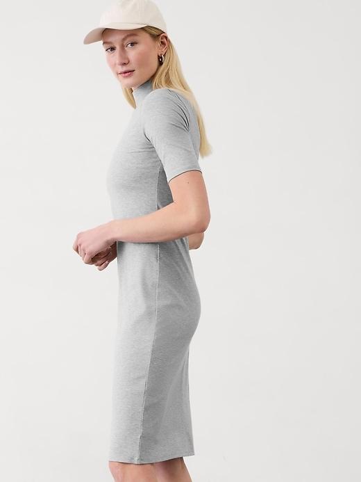 Signature Rib Mock Neck Dress Product Image