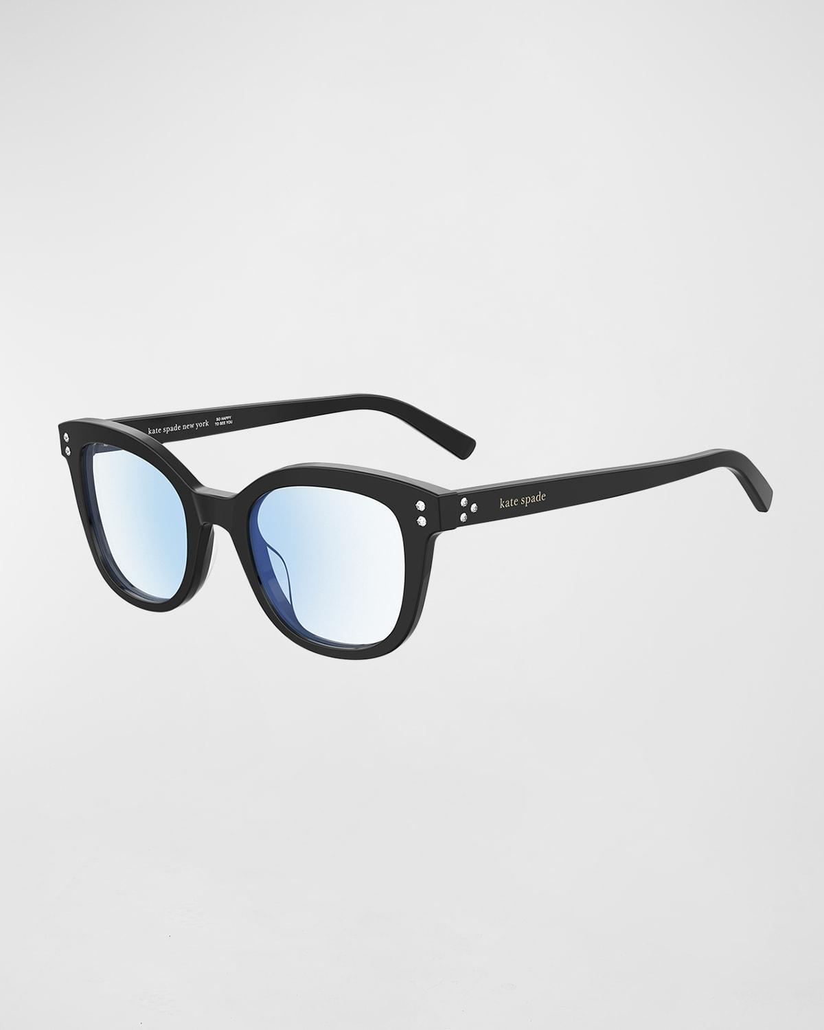 tanea blue light blocking round plastic glasses Product Image