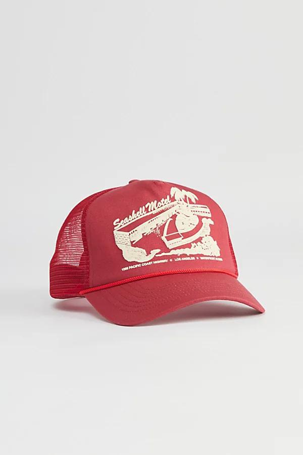 Seashell Motel Trucker Hat Mens at Urban Outfitters Product Image