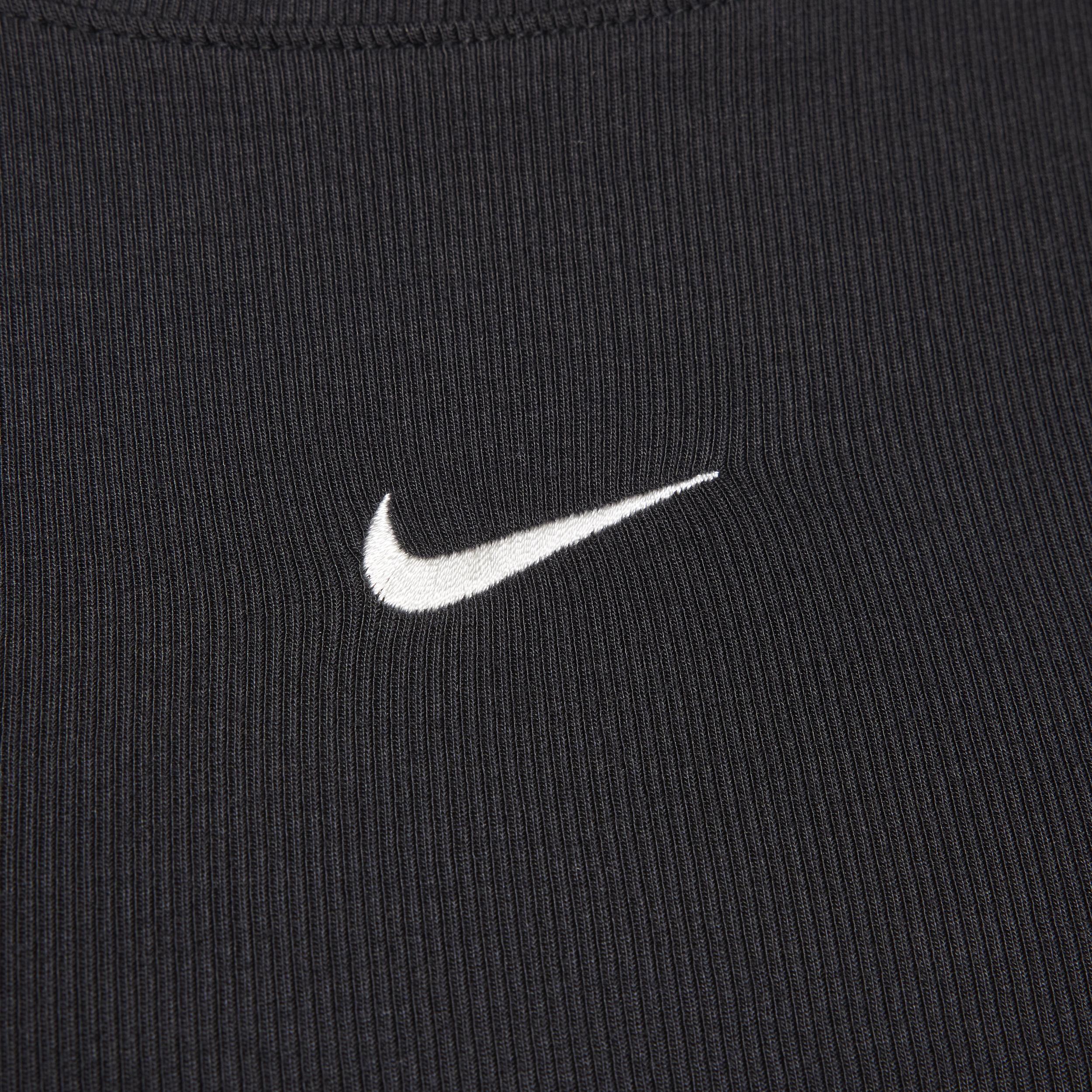 Women's Nike Sportswear Essential Ribbed Long-Sleeve Mod Crop Top Product Image