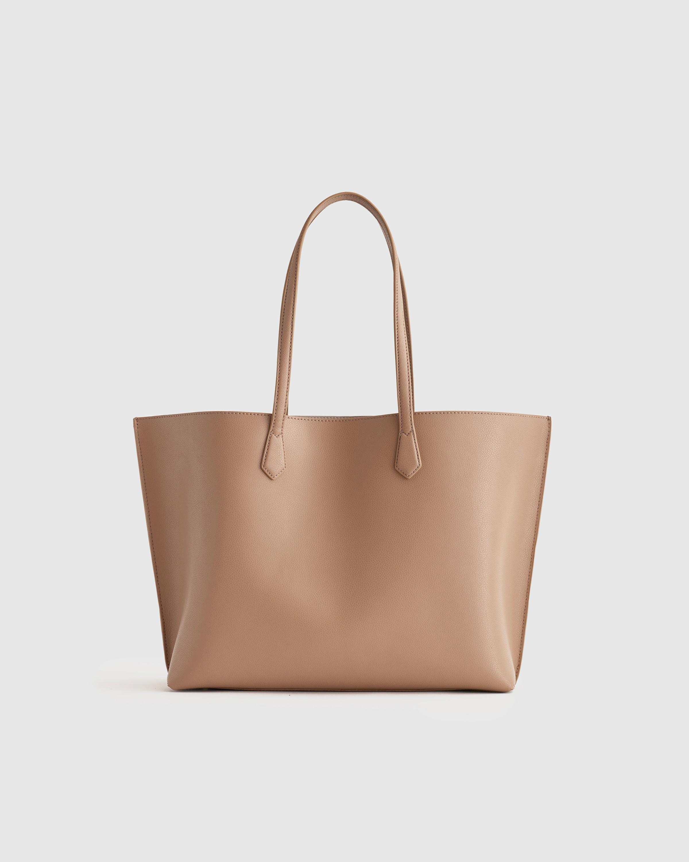 Italian Leather Triple Compartment Shopper Tote Product Image