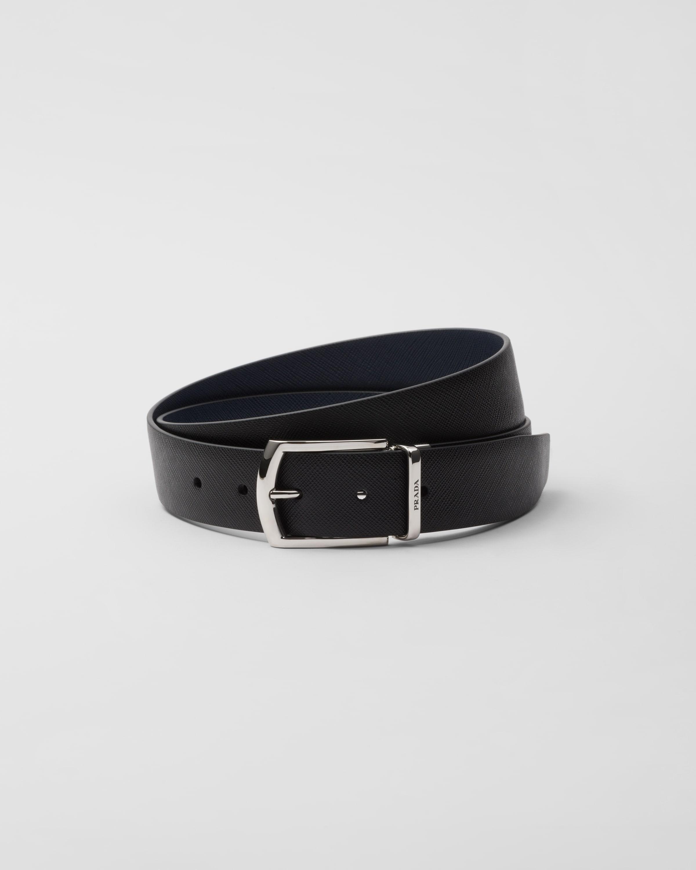 Reversible Saffiano leather belt Product Image