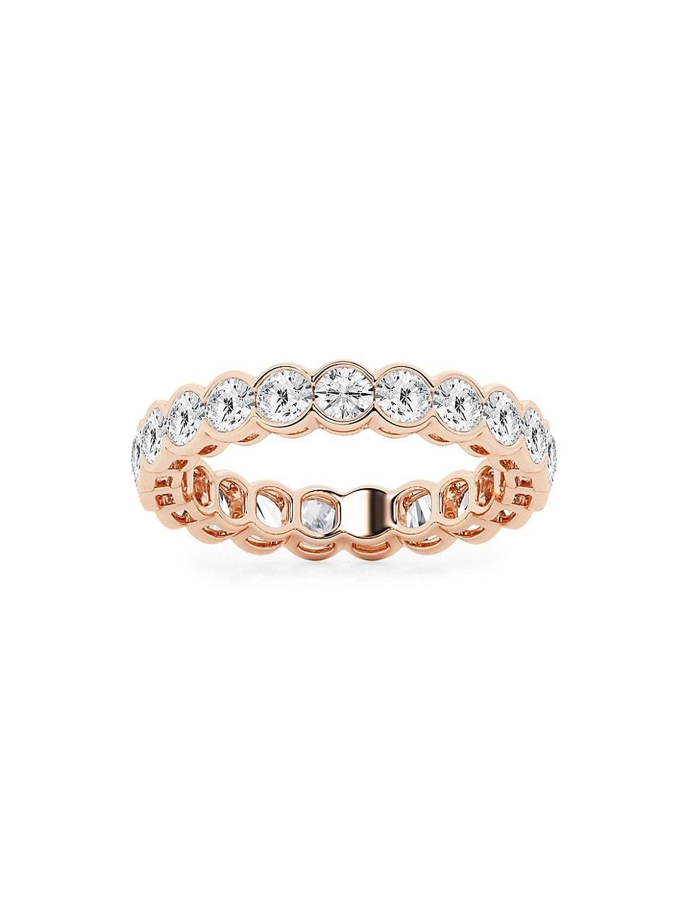 Womens 14K Rose Gold & Round Lab-Grown Diamond Eternity Band/2.00-5.00 TCW Product Image