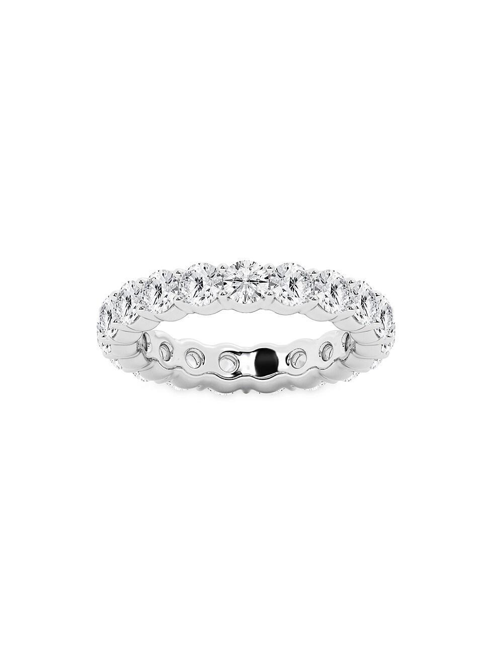 Womens 14K White Gold & Round Lab-Grown Diamond Eternity Band/2.00-5.00 TCW Product Image