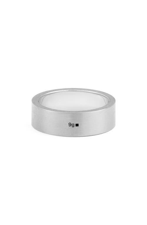 le gramme Mens Ribbon 9G Brushed Sterling Silver Band Ring Product Image