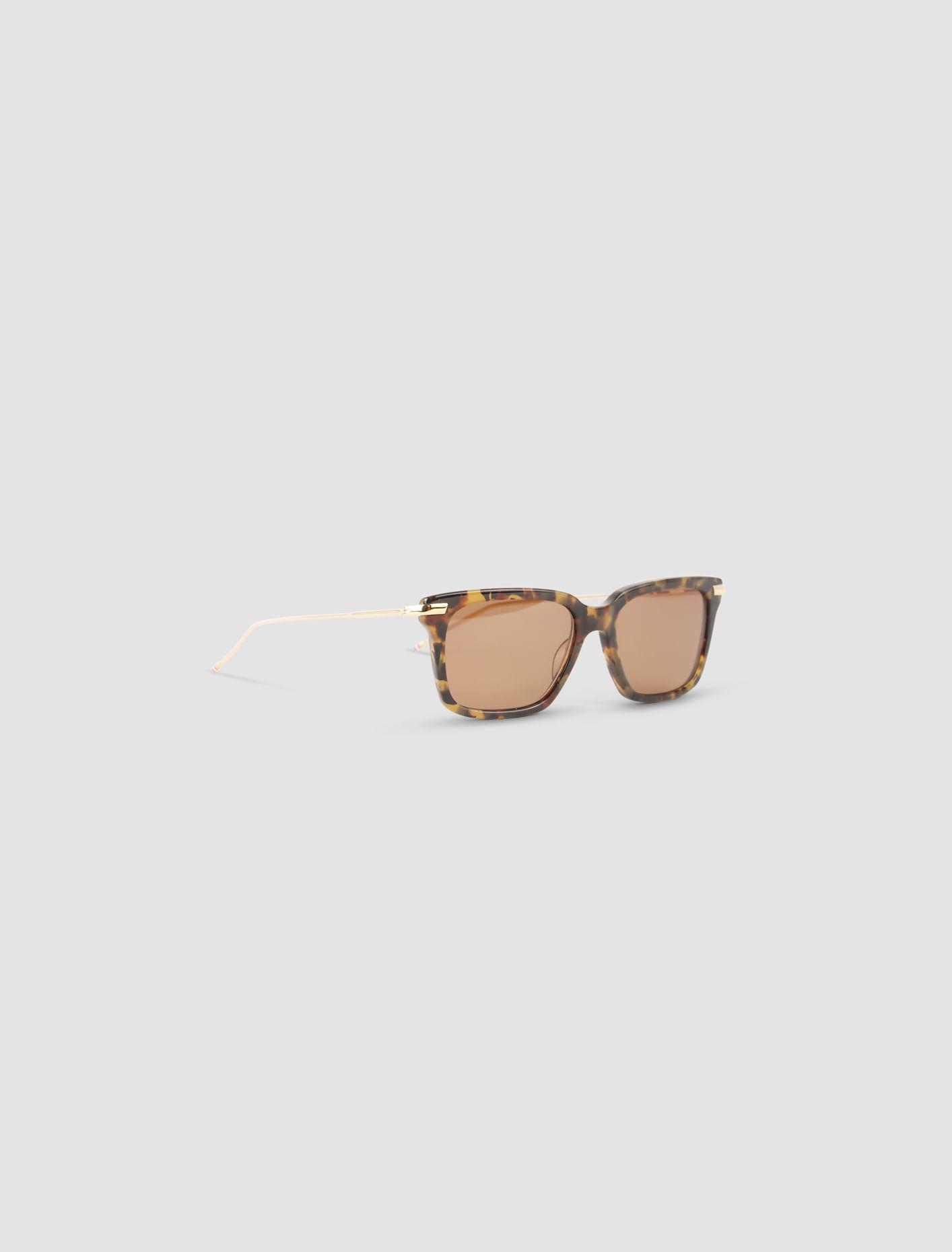 Rectangular Sunglasses In Brown Product Image