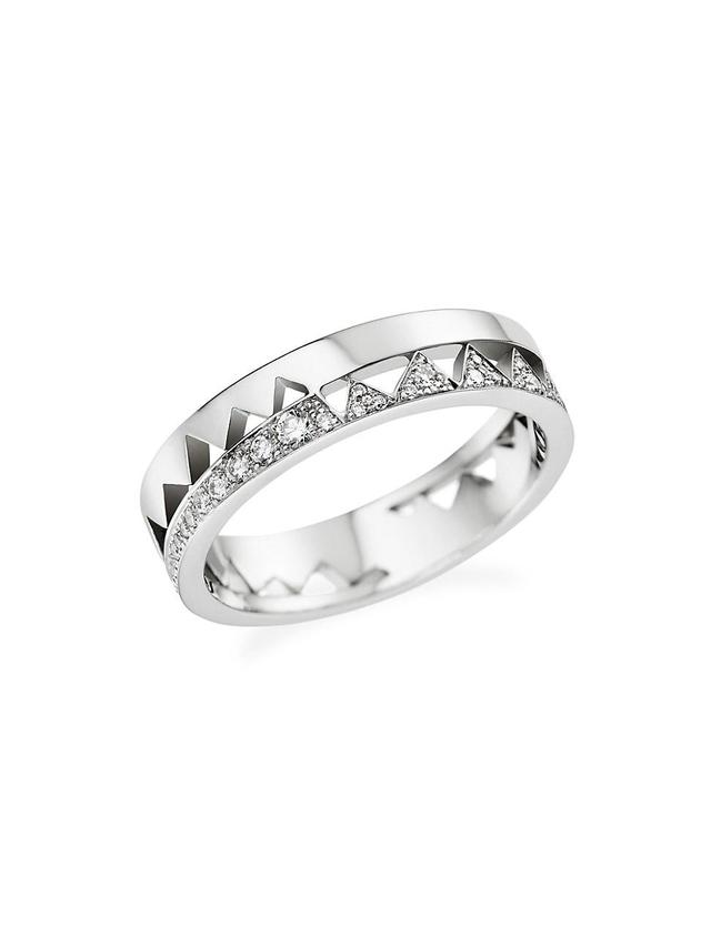 Womens Capture Me 18K White Gold & Diamond Band Ring Product Image