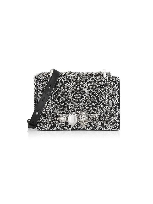 Alexander McQueen Crystal Embellished Knuckle Ring Crossbody Bag Product Image