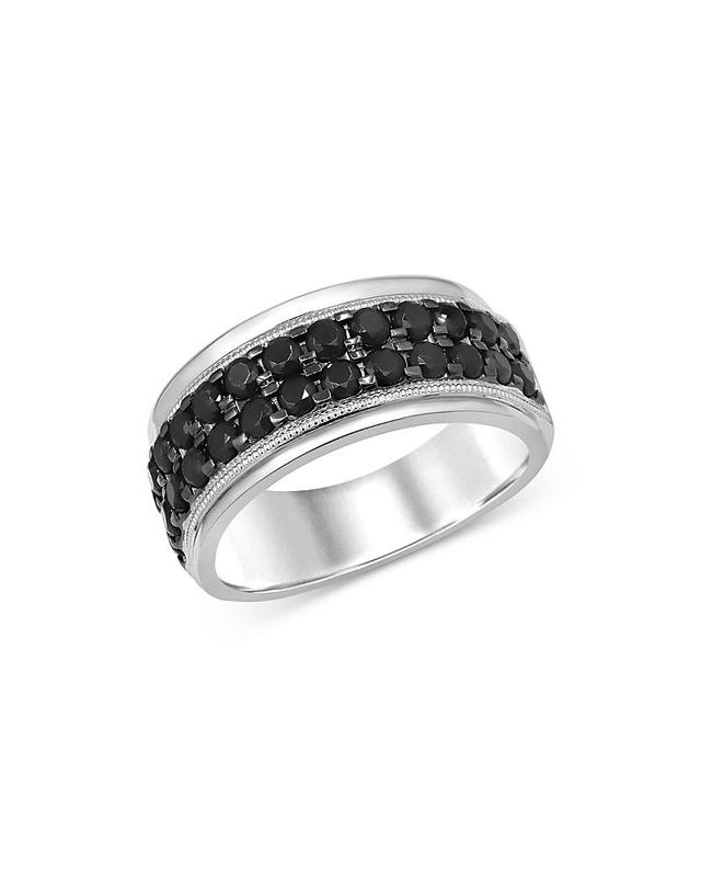 Bloomingdales Fine Collection Mens Black Diamond Band in 14K White Gold, 2.0 ct. t. w. - Exclusive Product Image