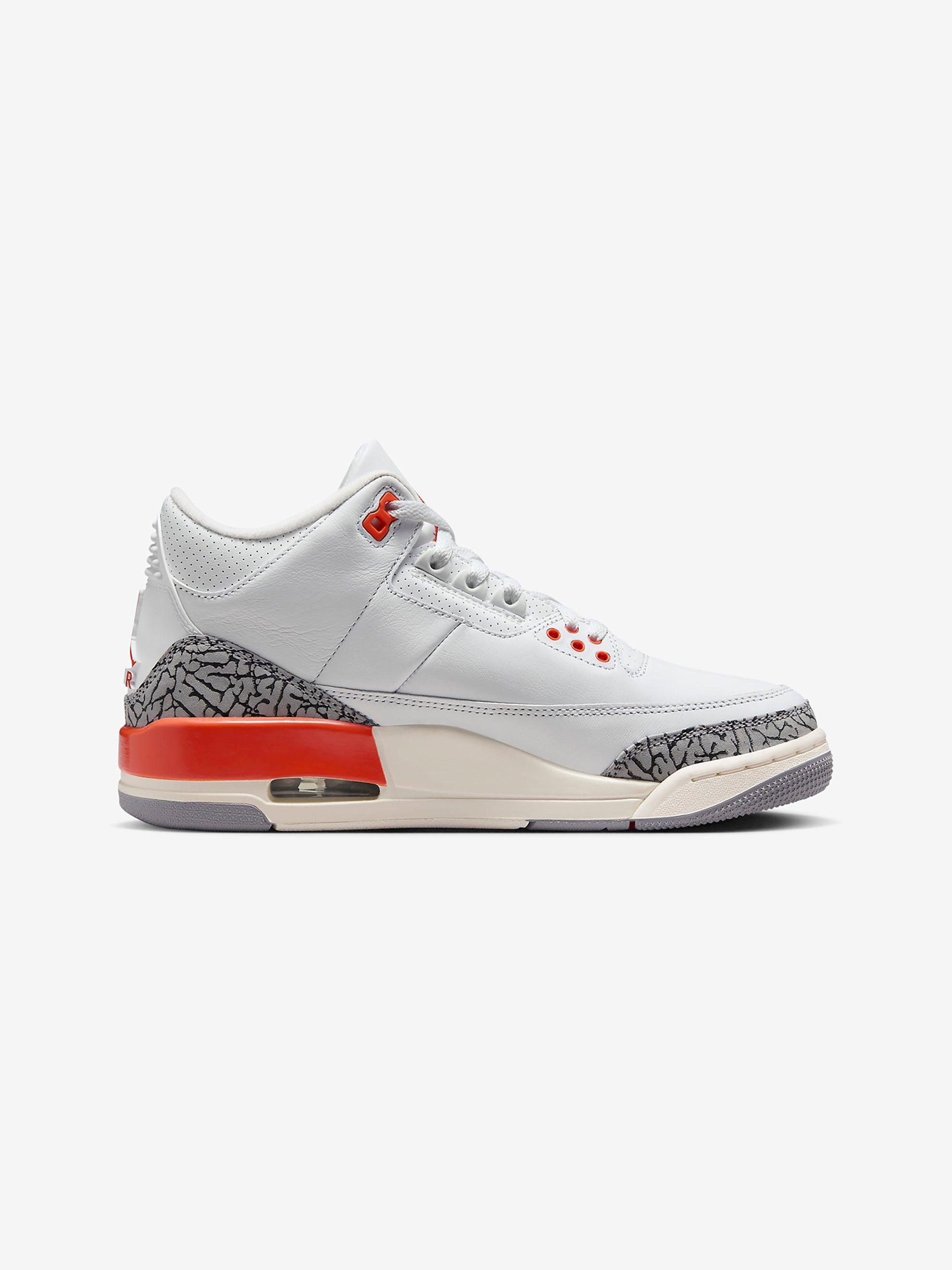 Women's Air Jordan 3 Retro (WHITE/COSMIC CLAY-SAIL-CEMENT GREY) Female Product Image