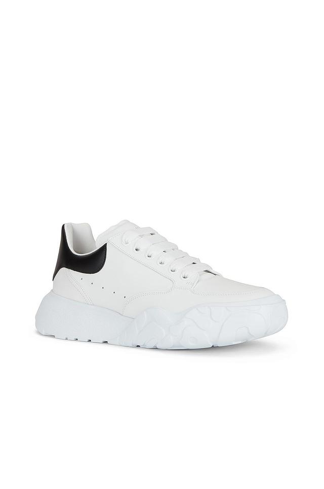 Alexander McQueen Leather Sneaker in White & Black - White. Size 42 (also in 45). Product Image