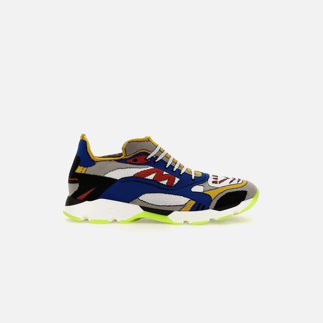 Marni Sneakers - New Jacquard Blue / White / Red Male Product Image