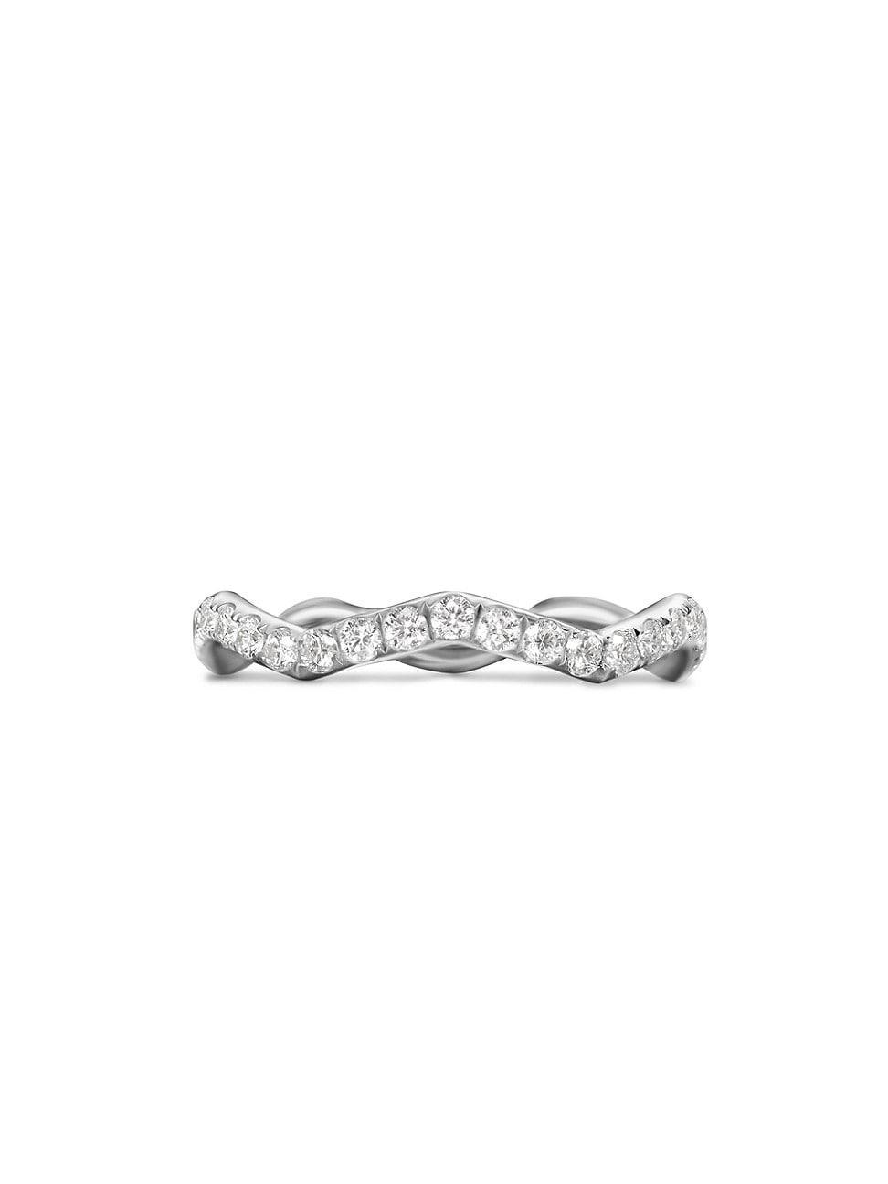 Womens Zig Zag Stax Ring in Sterling Silver Product Image