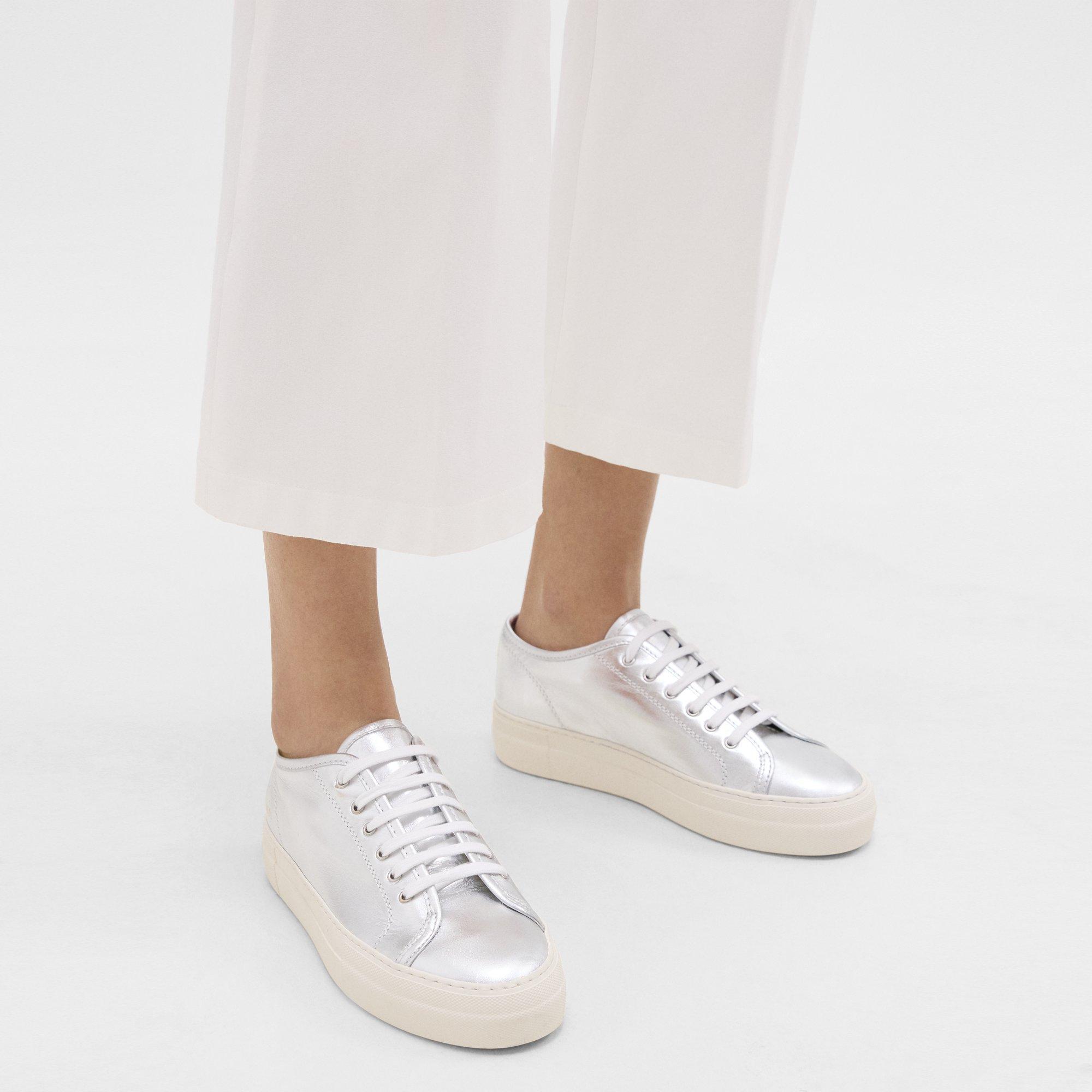 Common Projects Women’s Tournament Low-Top Super Platform Sneakers | Theory Product Image