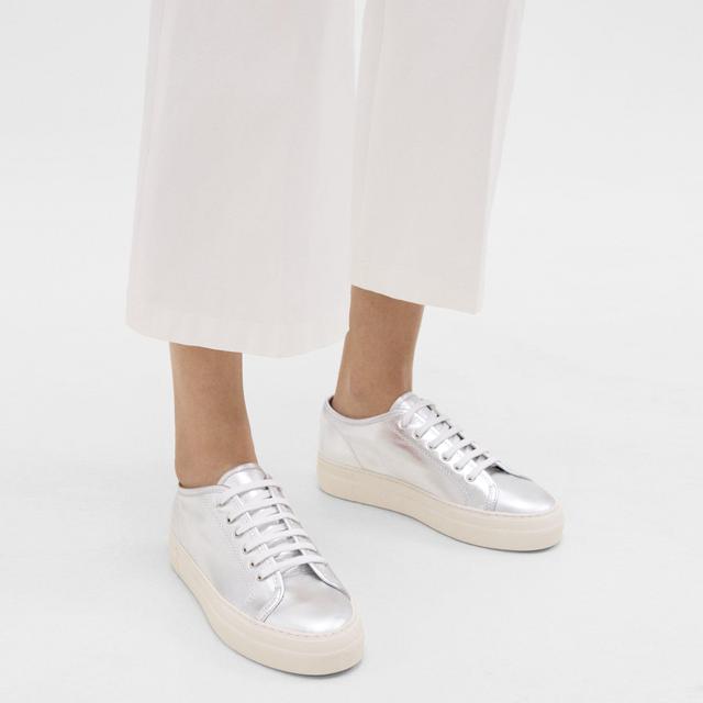 Common Projects Women’s Tournament Low-Top Super Platform Sneakers | Theory Product Image