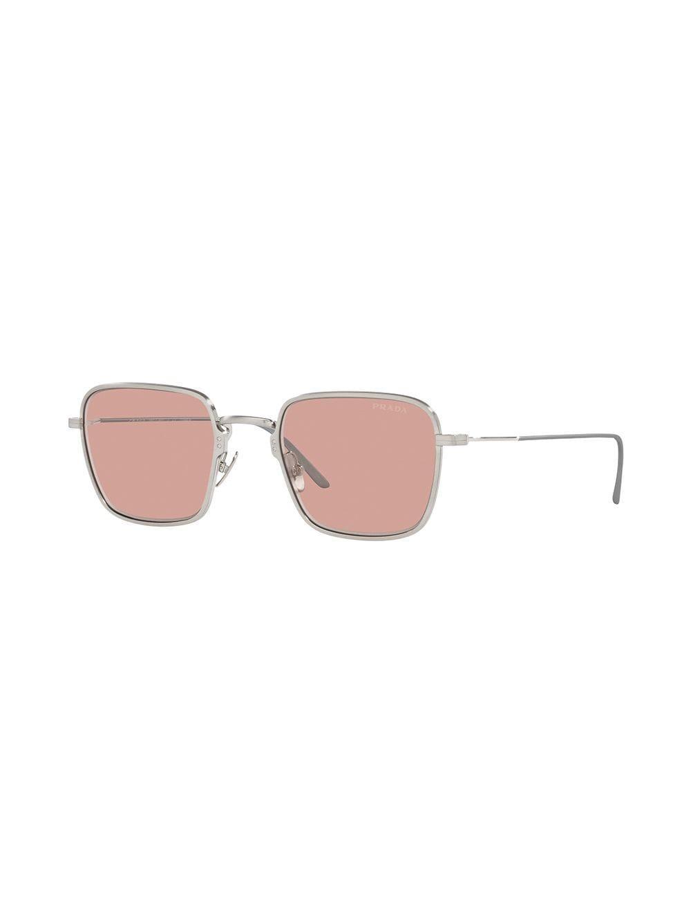 Square-frame Sunglasses In Silver Product Image