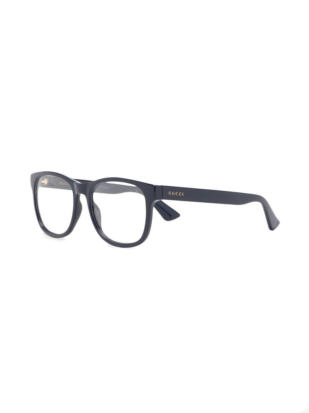 Square-frame Glasses In Blau Product Image