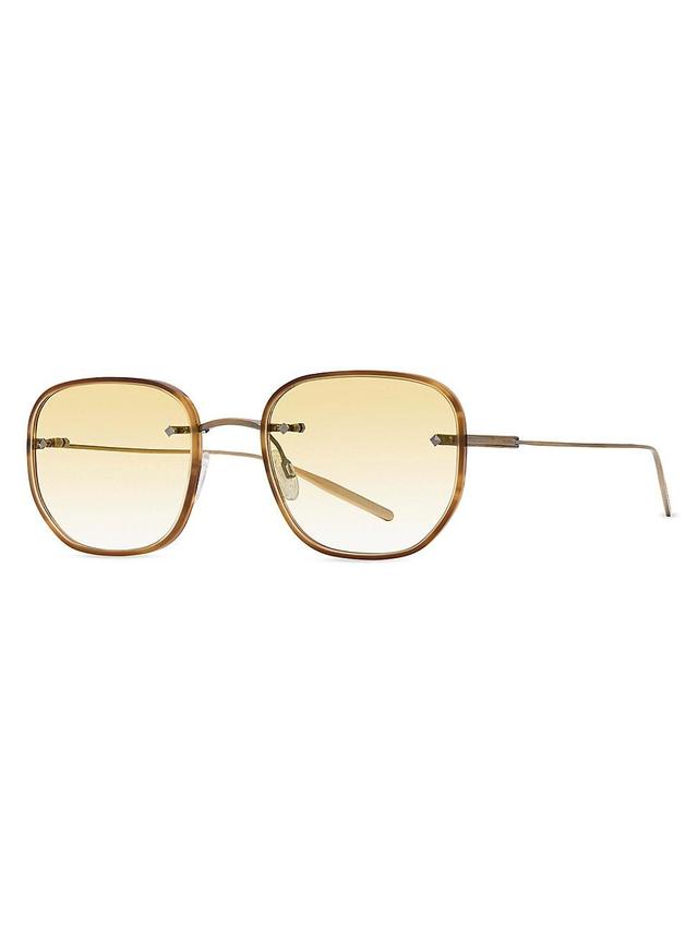Mens Rimless Tyrone 49MM Square Sunglasses Product Image