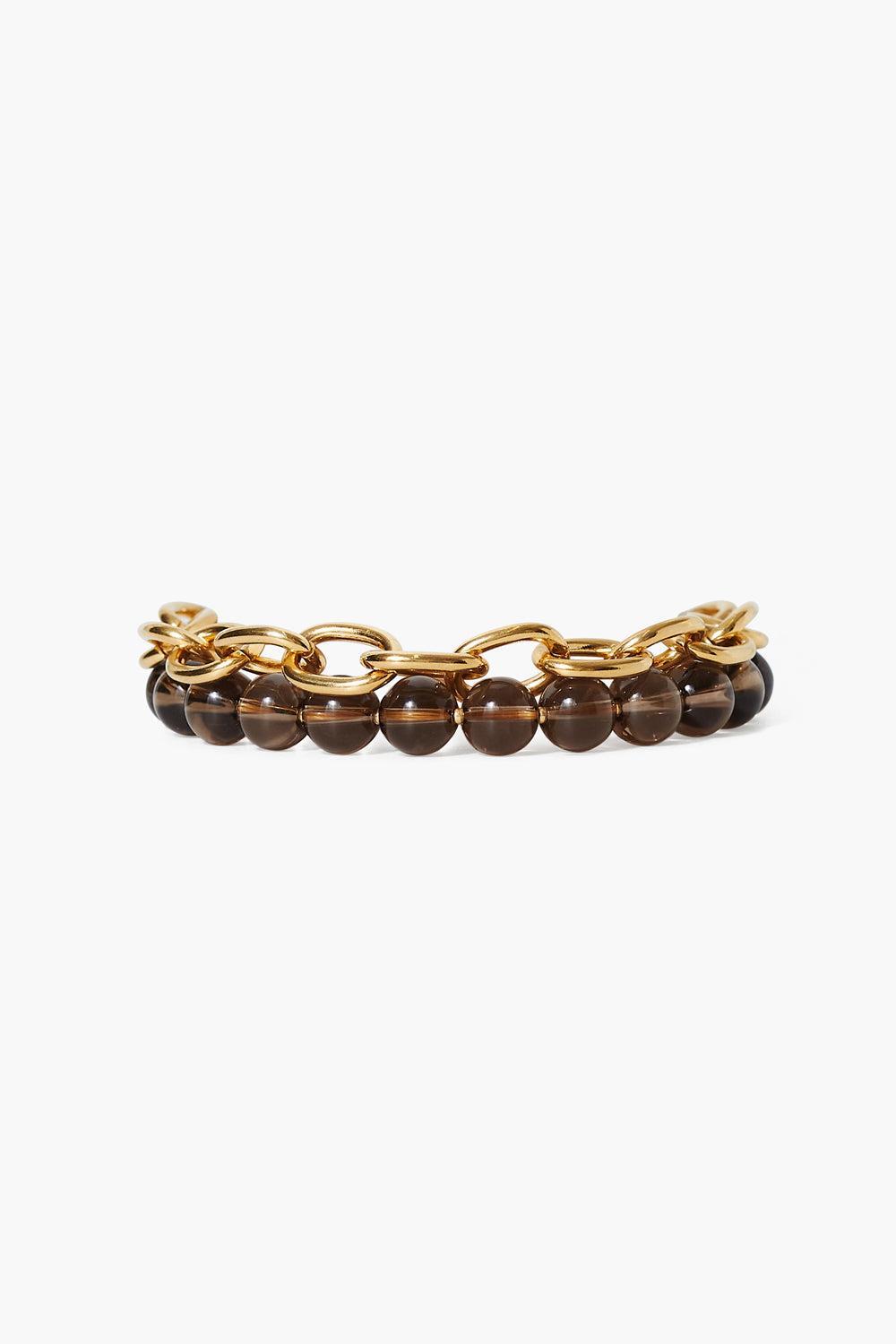 Chan Luu Esme Chain Bracelet in Smoky Quartz Product Image