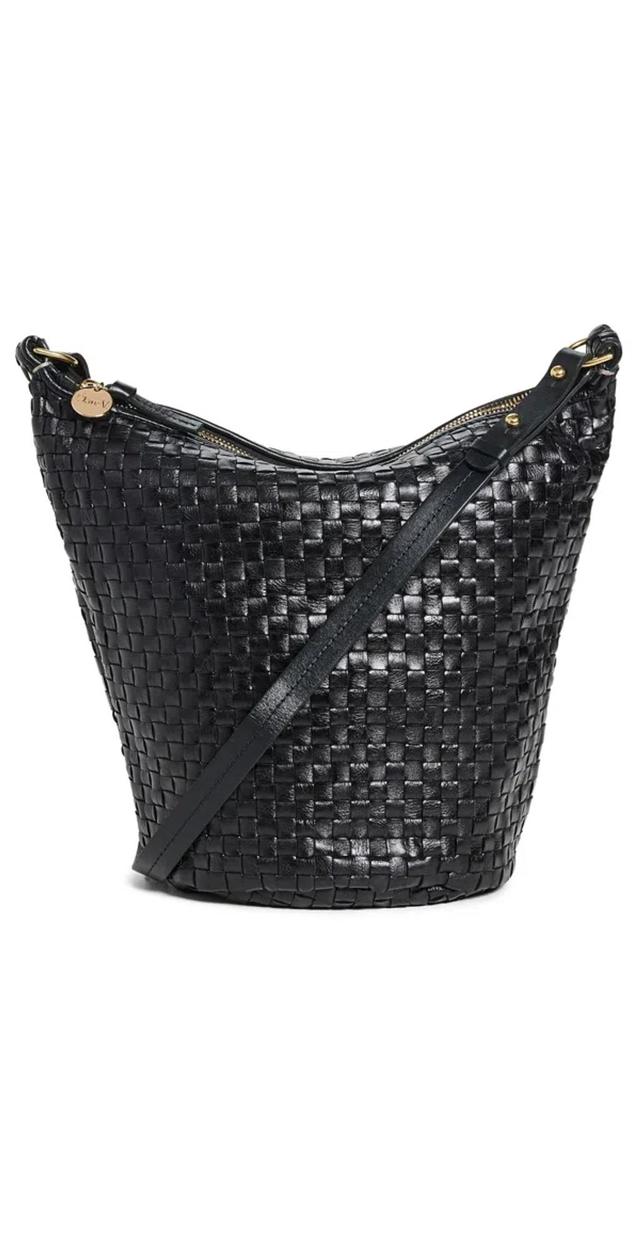 Petite Jeanne Bag Black Woven Checker Product Image