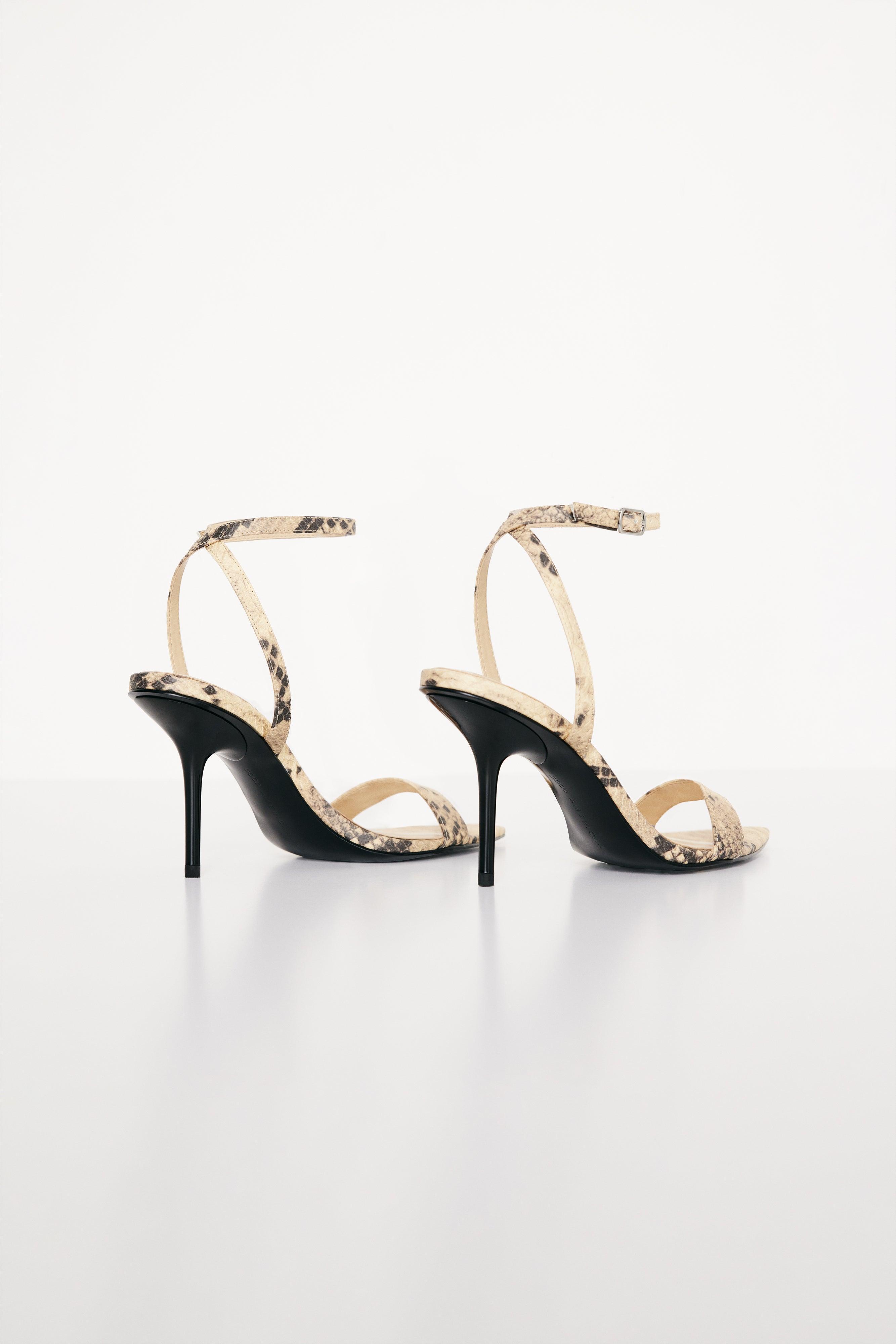 BARELY THERE STRAP HEEL | NPSP PRINT Product Image