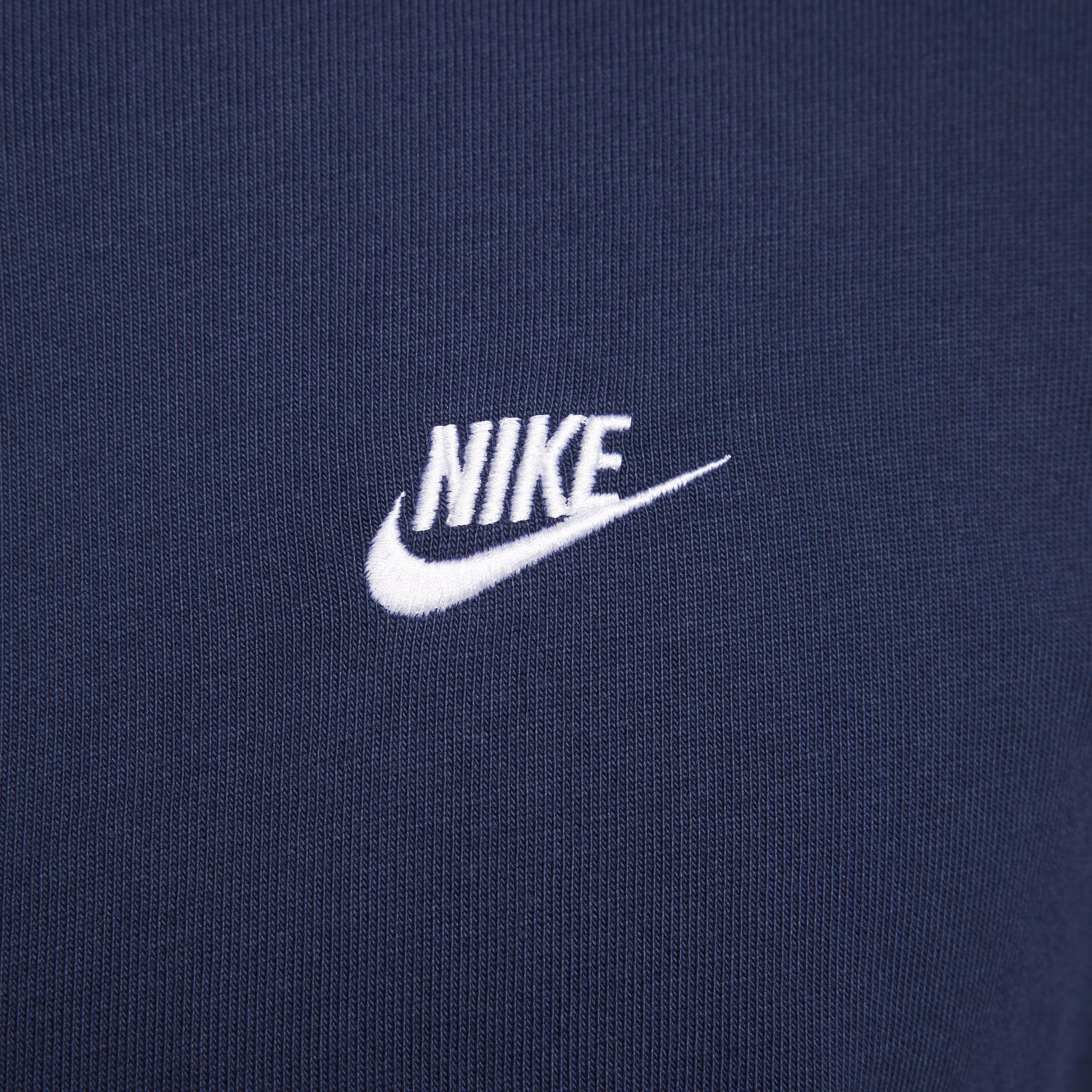 Mens Nike Club Knit Jacket Black Navy Product Image