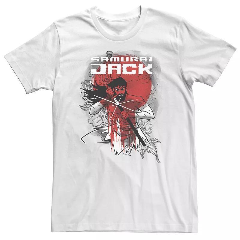 Big & Tall Cartoon Network Samurai Jack Wounded Warrior Fights Again Tee, Mens Product Image