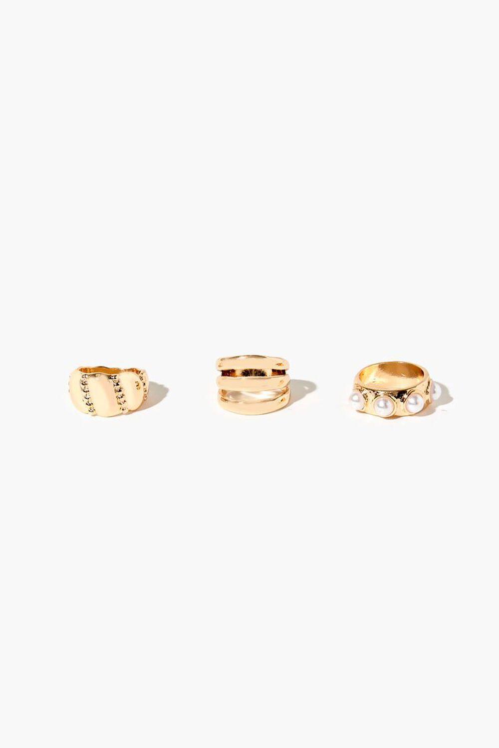 Faux Pearl Ring Set | Forever 21 Product Image