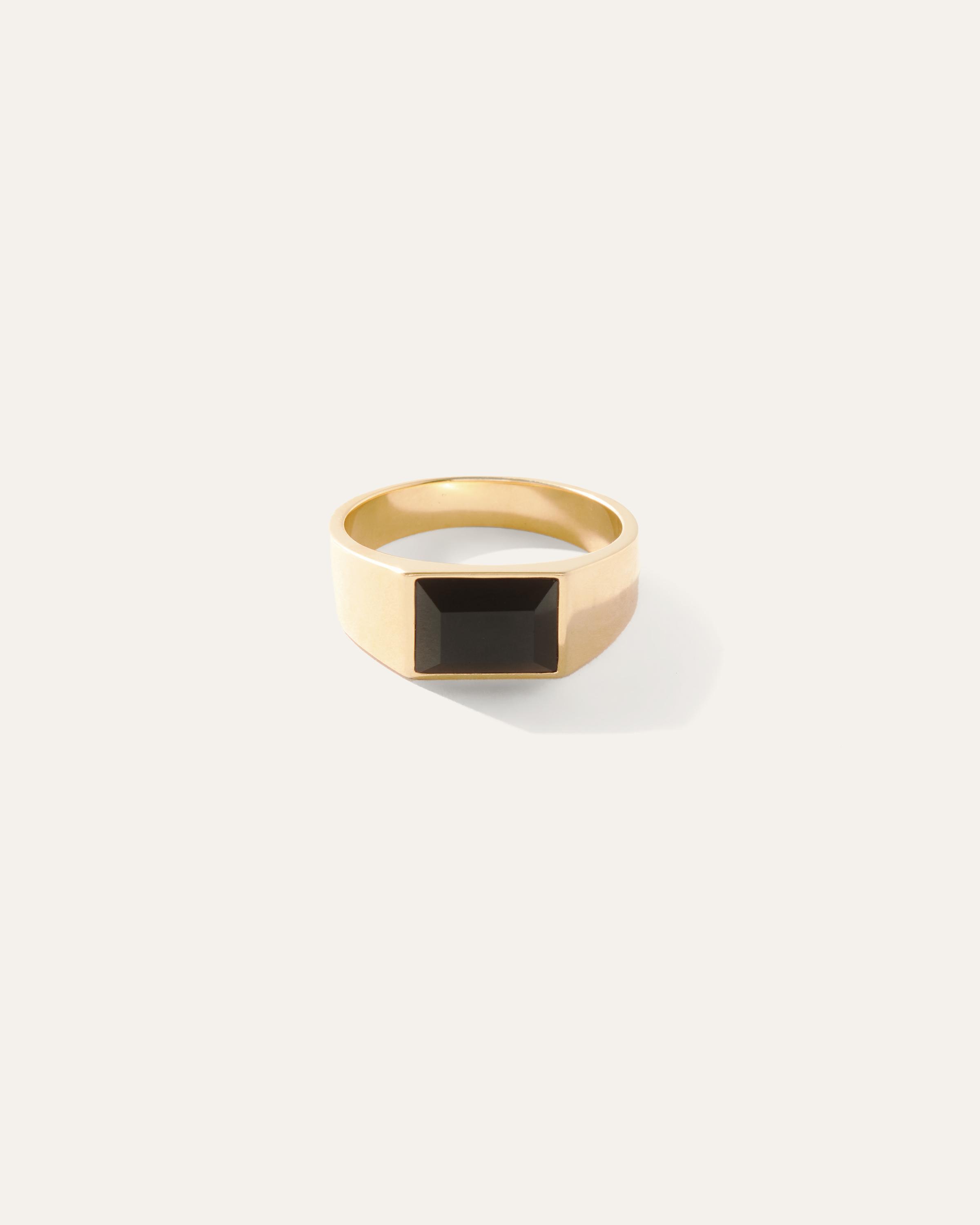 Onyx Rectangular Ring Product Image