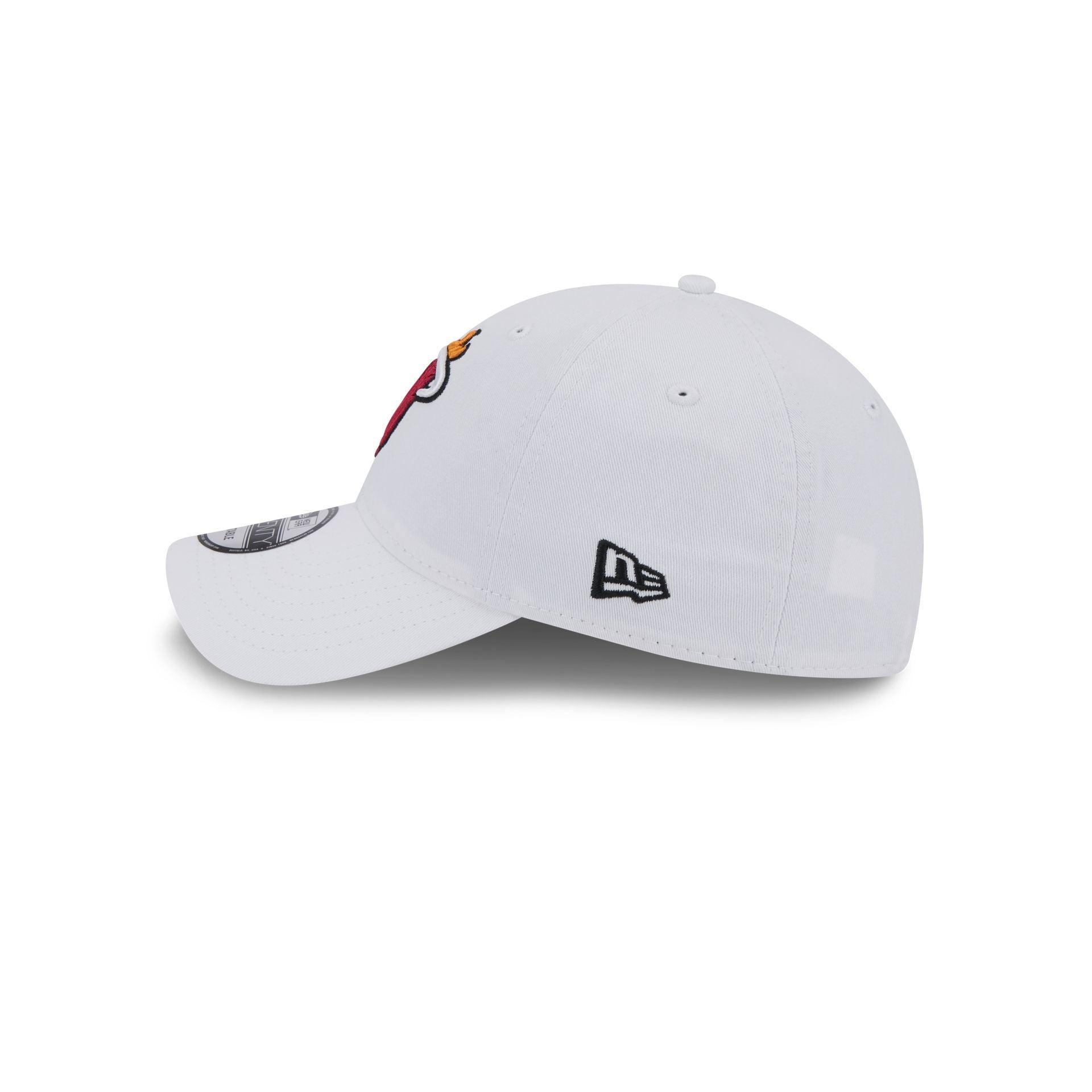 Miami Heat White 9TWENTY Adjustable Hat Male Product Image